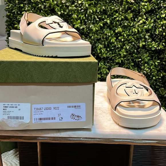 GUCCI COSMOS SOFTY SANDALS 37 worn once - Picture 3 of 6